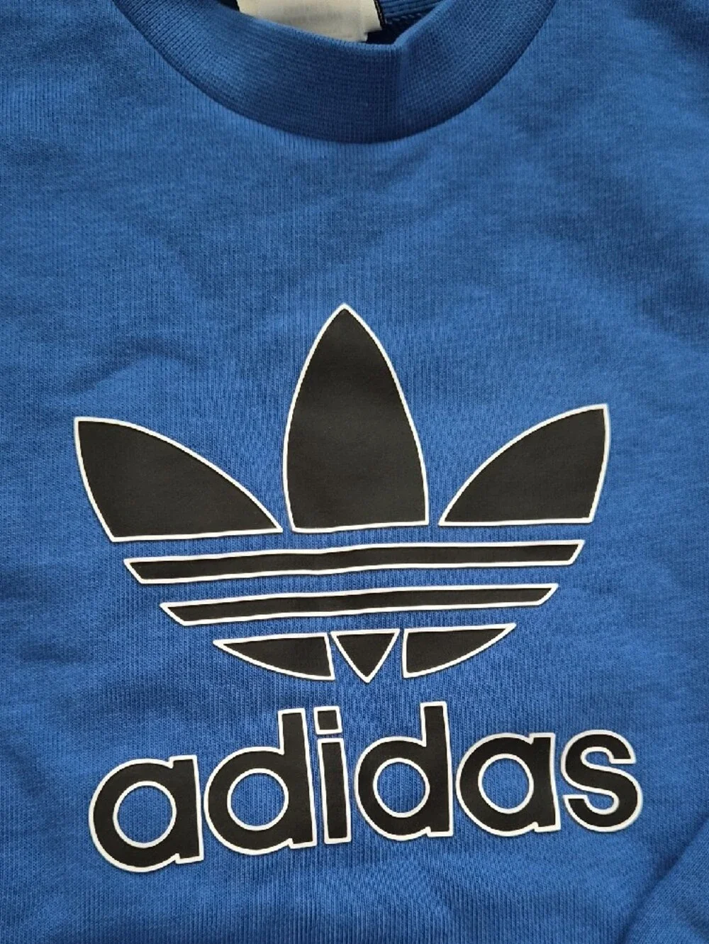 adidas Blue Trefoil Sweatshirt & Joggers Kids Set Size 5-6